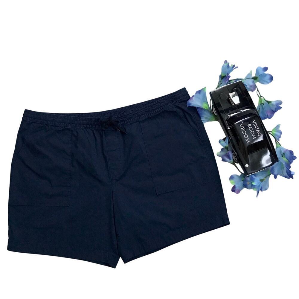 Lands' End NWT Navy Pull On Shorts Men XXL (44-46)